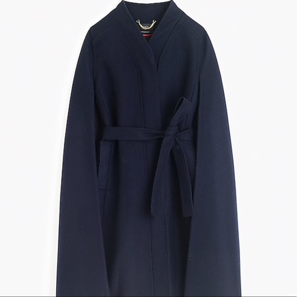 j crew wool cape coat